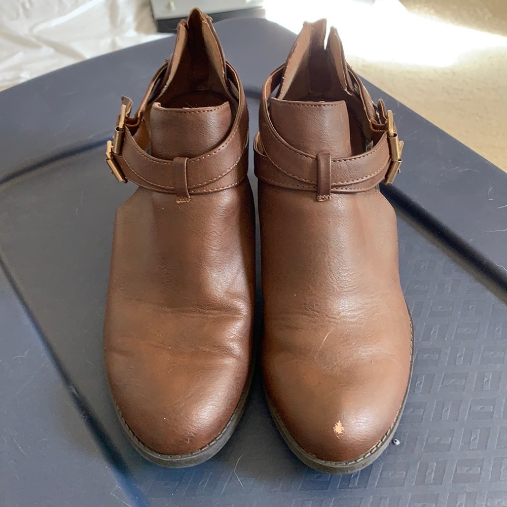 Brown booties